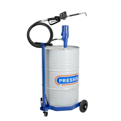 PR OIL PUMP SET MOBILE 5:1 200L WITH HOSE AND DIGITAL GUN
