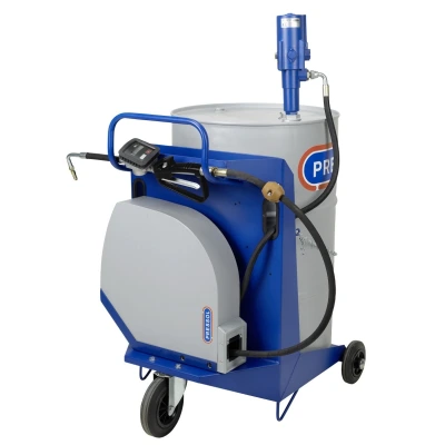 PR OIL PUMP SET MOBILE 3:1 200L WITH HOSE REEL AND DIGITAL GUN