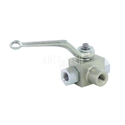 HP 3 WAY BALL VALVE BSP 1/4 T-BORE