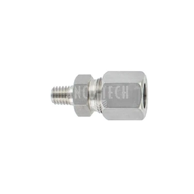 STRAIGHT CONNECTOR GE8LL M6X1 SS