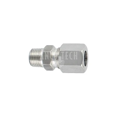 STRAIGHT CONNECTOR GE8LL M10X1 SS