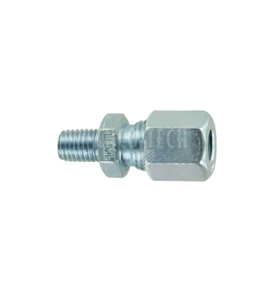 RIGHT SCREW COUPLING GE6LL 1/4 UNF