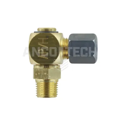 Adjustable screw-in elbow coupling WED6LL 1/8 BSPT