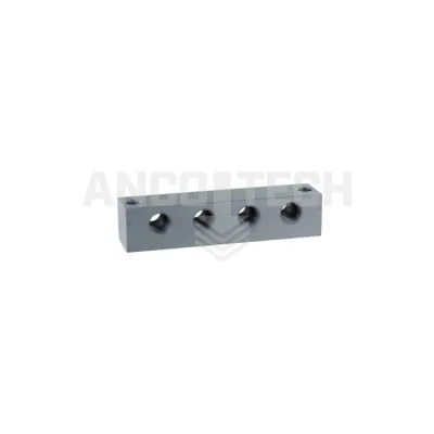 Grease nipple block, 4 connections, 1/8 NPT