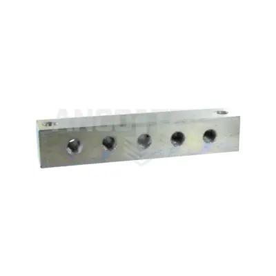GREASE NIPPLE BLOCK 5 PORTS 1/4"