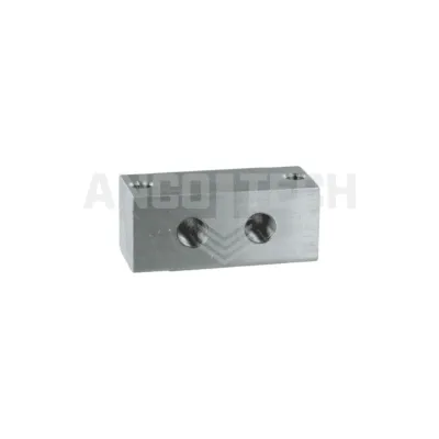GREASE NIPPLE BLOCK 2 CONNECTIONS 1/8" STAINLESS STEEL