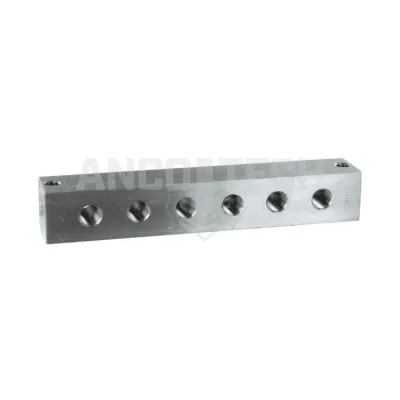 GREASE NIPPLE BLOCK 6 CONNECTIONS 1/8\" STAINLESS STEEL