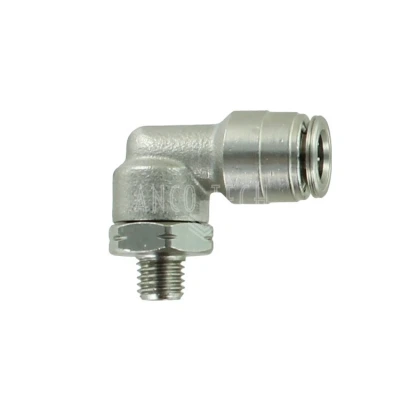 ELBOW PUSH-IN COUPLING WEDK1/4 - 1/4 UNF SWIVEL