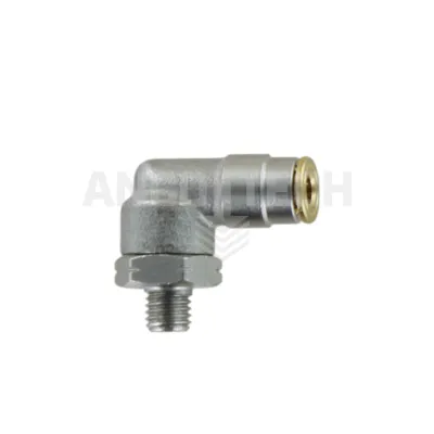 WEDK4 1/8-NPT elbow push-in coupling, swivel