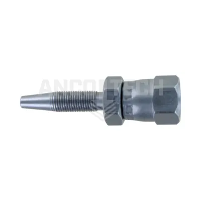 Threaded stud for HD hose JIC 37° 7/16 swivel nut