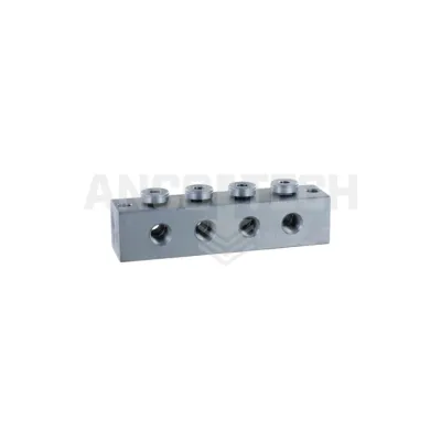 GREASE NIPPLE BLOCK T-BORE 4 CONNECTIONS M10x1