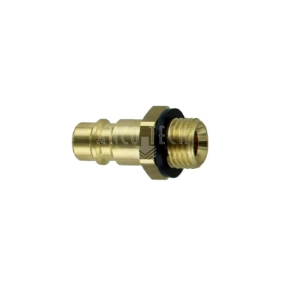 EURO COUPLER NIPPLE 1/4 BU MESSING