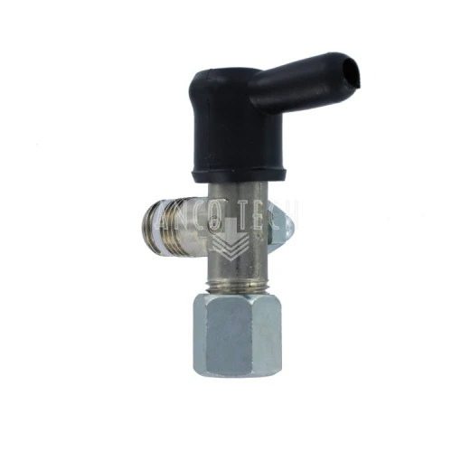 PRESSURE RELIEF VALVE 350 BAR 1/4 6MM + GREASE NIPPLE (LEFT)