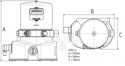 P502 GREASE PUMP 1L 24V + TIMER