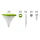 PRESSOL FUNNEL PP-Ø 355mm 10L with Lid Green and Accessories 02378