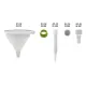 PRESSOL FUNNEL PP-Ø 355mm 10L WITH LID 02379