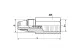 Screw-in coupling + check valve for SSV-SSVD 1/8 NPT
