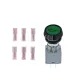 LAMP PUSH BUTTON WITH SYMBOL GREEN 12/24V