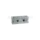 GREASE NIPPLE BLOCK 2 PORTS 1/4" STAINLESS STEEL