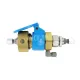 PLUG FOR SCREW COUPLING WITH RETURN PORT