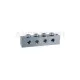 GREASE NIPPLE BLOCK T-BORE 4 CONNECTIONS M10x1