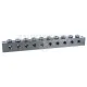 Grease nipple block T-bore 10 connections M10x1