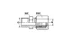 STRAIGHT CONNECTOR GE4LL M10X1