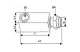 HAWK ADAPTER M20X1.5  L=80