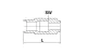 THREAD SLEEVE FOR HP HOSE 11.3x6.3