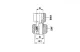 SCREW ON PRESSURE GAUGE CONNECTOR 6S 1/2BSP