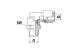 ELBOW PUSH-IN CONNECTOR WEDK6 1/4-UNF ROTATABLE