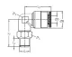 ELBOW PUSH-IN CONNECTOR WEDKM6 M6x1 ROTATABLE