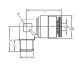 ELBOW PUSH-IN CONNECTOR WEK4 M8x1