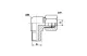 ELBOW CONNECTOR WE4LL M6X1 SS