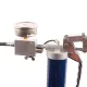 Pistol grease gun with pressure relief and pressure gauge, 400 bar