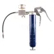Pistol grease gun with pressure relief and pressure gauge, 400 bar