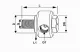 HD BANJO COUPLING ROUND ∅ 30/20-8 M10X1