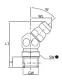 GREASE NIPPLE  45° ANGLE 1/8" SS
