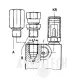 EXTENSION ADAPTER BSP 1/4 M X 1/4 BSP F L=42MM